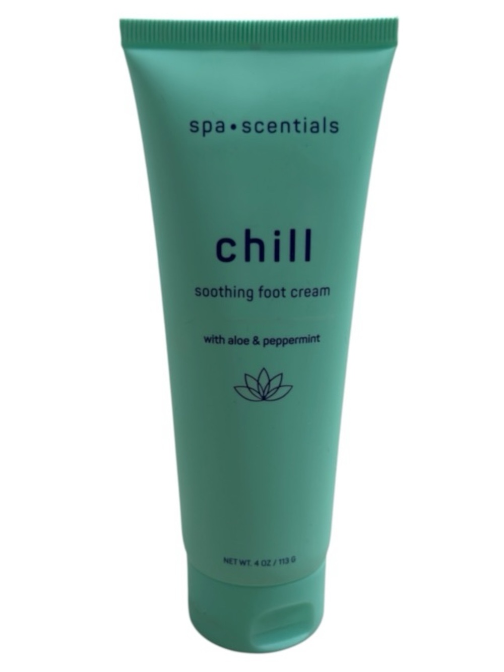 Spa Scentials NEW Chill Soothing Foot Cream, Aloe & Peppermint 4 Oz. NWT